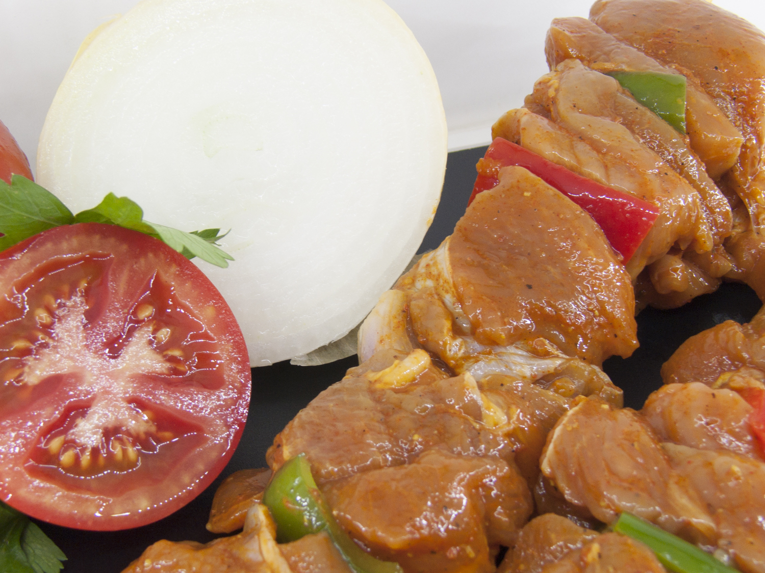 BROCHETA DE PAVO ADOBADA ( Pimiento, Cebolla) 4 unidades